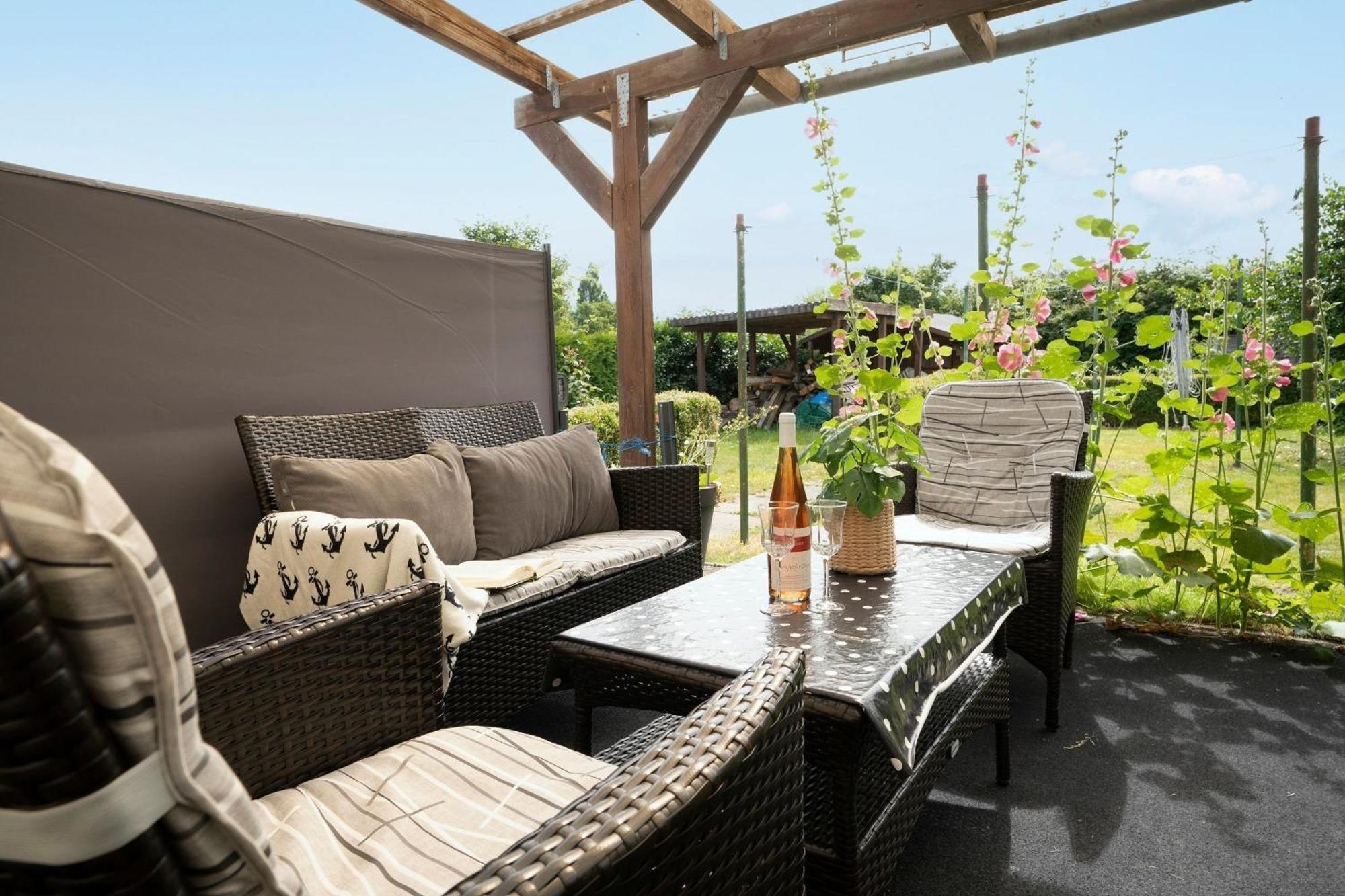 Appartamento Haus Waldfrieden Ferienhaeuschen Waldfrieden Haffkrug Esterno foto